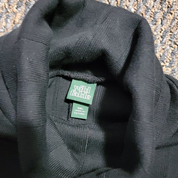 Wild Fable Long Sleeve Black Turtleneck MIDI Dress XXL - Picture 6 of 12